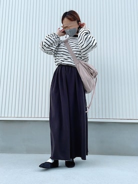 「ニコアンド」｜「アイテム（パンプス）」を使った、ちろさん（レディース・152cm）の春コーディネート