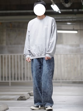 「ct70」｜「アイテム（スウェット）」を使った、なおゑさん（メンズ・180cm）の秋コーディネート