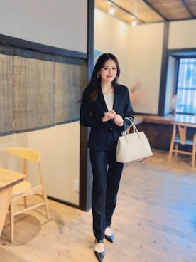 「アイテム（スーツセット）」を使った、DRESS PLUSさん（レディース・165cm）の冬コーディネート