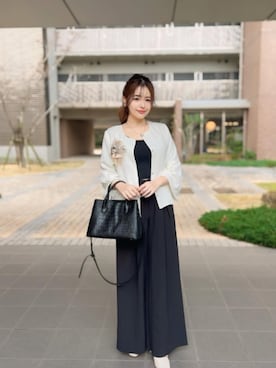 「アイテム（セットアップ）」を使った、DRESS PLUSさん（レディース・165cm）の冬コーディネート