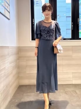 「アイテム（ドレス）」を使った、DRESS PLUSさん（レディース・165cm）の冬コーディネート