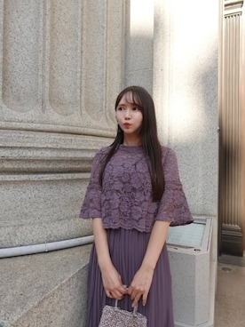 「アイテム（ドレス）」を使った、DRESS PLUSさん（レディース・165cm）の冬コーディネート