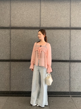 「DRESS PLUS（ドレスプラス）のアイテム」を使った、DRESS PLUSさん（レディース・168cm）の夏コーディネート