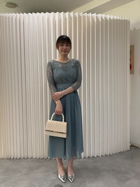 「アイテム（クラッチバッグ）」を使った、DRESS PLUSさん（レディース・165cm）の冬コーディネート