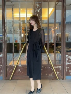 「アイテム（ドレス）」を使った、DRESS PLUSさん（レディース・165cm）の冬コーディネート