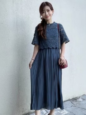 「アイテム（ドレス）」を使った、DRESS PLUSさん（レディース・165cm）の冬コーディネート