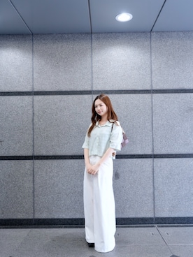 「DRESS PLUS（ドレスプラス）のアイテム」を使った、DRESS PLUSさん（レディース・168cm）の夏コーディネート