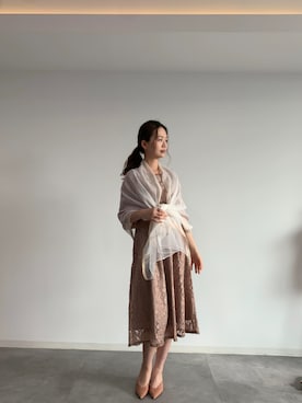 「アイテム（ドレス）」を使った、DRESS PLUSさん（レディース・168cm）の冬コーディネート