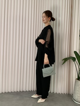 「アイテム（パンツドレス）」を使った、DRESS PLUSさん（レディース・168cm）の冬コーディネート