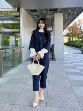 「アイテム（セットアップ）」を使った、DRESS PLUSさん（レディース・165cm）の冬コーディネート