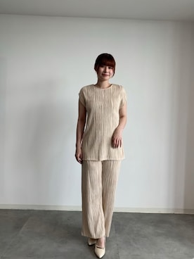 「DRESS PLUS（ドレスプラス）のアイテム」を使った、DRESS PLUSさん（レディース・165cm）の夏コーディネート