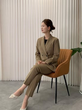 「アイテム（スーツセット）」を使った、DRESS PLUSさん（レディース・168cm）の冬コーディネート