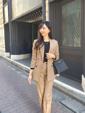 「アイテム（スーツセット）」を使った、DRESS PLUSさん（レディース・165cm）の冬コーディネート