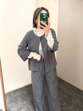 「アイテム（セットアップ）」を使った、DRESS PLUSさん（レディース・165cm）の冬コーディネート