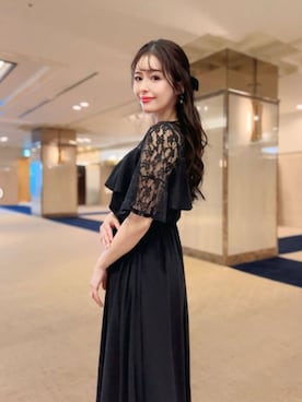 「アイテム（ドレス）」を使った、DRESS PLUSさん（レディース・165cm）の冬コーディネート
