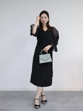 「アイテム（ドレス）」を使った、DRESS PLUSさん（レディース・168cm）の冬コーディネート