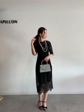 「アイテム（ドレス）」を使った、DRESS PLUSさん（レディース・168cm）の冬コーディネート