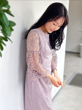 「アイテム（ドレス）」を使った、DRESS PLUSさん（レディース・165cm）の冬コーディネート