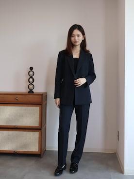 「アイテム（スーツセット）」を使った、DRESS PLUSさん（レディース・168cm）の冬コーディネート