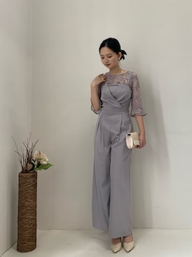 「アイテム（パンツドレス）」を使った、DRESS PLUSさん（レディース・168cm）の秋コーディネート