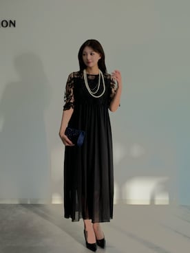 「アイテム（クラッチバッグ）」を使った、DRESS PLUSさん（レディース・165cm）の冬コーディネート