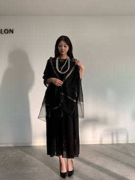 「アイテム（ドレス）」を使った、DRESS PLUSさん（レディース・165cm）の冬コーディネート