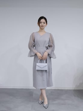 「アイテム（ドレス）」を使った、DRESS PLUSさん（レディース・168cm）の冬コーディネート