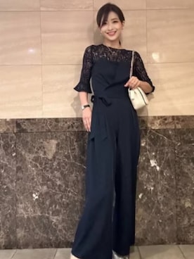 「アイテム（パンツドレス）」を使った、DRESS PLUSさん（レディース・165cm）の冬コーディネート