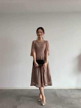 「アイテム（ドレス）」を使った、DRESS PLUSさん（レディース・168cm）の冬コーディネート