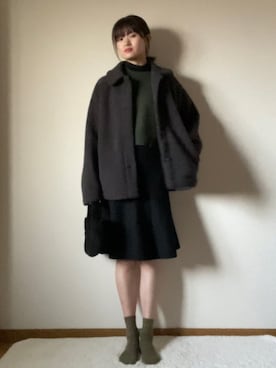 「NATURAL BEAUTY BASIC（ナチュラルビューティーベーシック）のアイテム」を使った、alisassasさん（骨格ナチュラル・レディース・162cm）の冬コーディネート