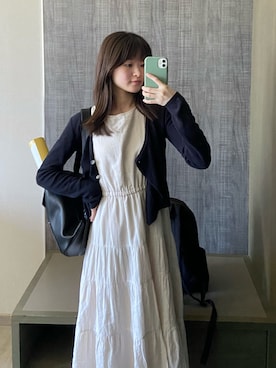 「カーディガンコーデ」｜「アイテム（その他）」を使った、alisassasさん（レディース・163cm）の夏コーディネート