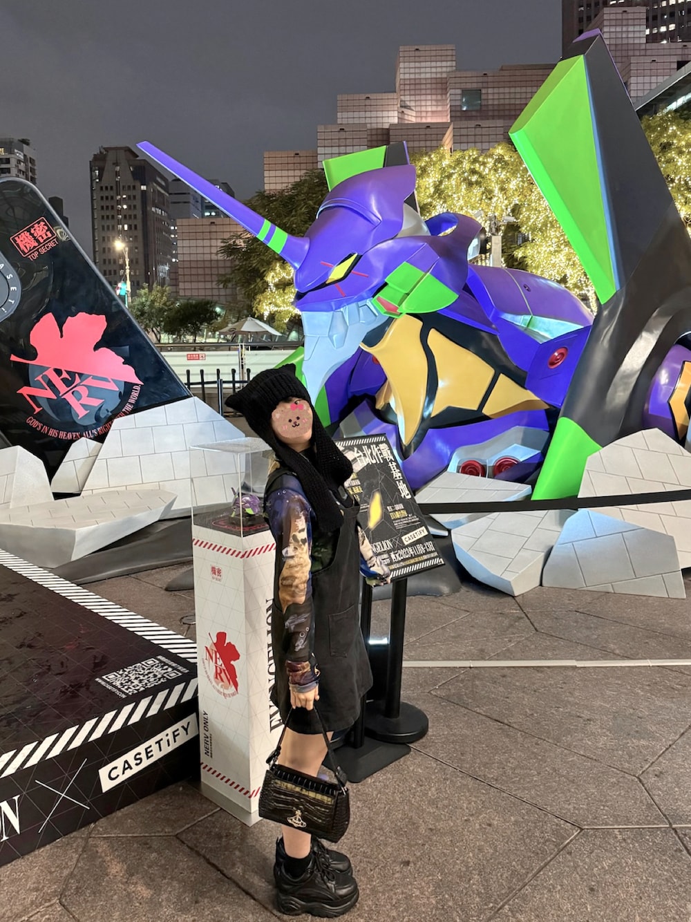 「Vivienne Westwoodのアイテム（ショルダーバッグ、ブラック系）」を使った、Kaiju🐈‍⬛さん（レディース・158cm）の冬コーディネートの1枚目の写真