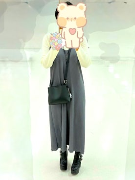 「アイテム（ブーティ）」を使った、REさん（レディース・162cm）の秋コーディネート