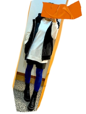 「antiqua（アンティカ）のアイテム（その他アウター）」を使った、REさん（レディース・162cm）の秋コーディネート