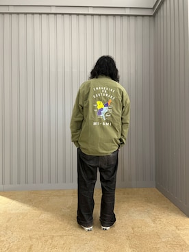 「AVIREX（アヴィレックス）のアイテム（カバーオール）」を使った、ハットリさん（メンズ・176cm）の冬コーディネート