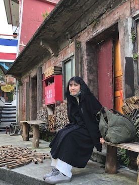 Hanさん（レディース・156cm）の冬コーディネート