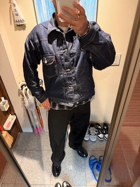 「goro's（ゴローズ）のアイテム」を使った、しゅうさん（メンズ・178cm）の冬コーディネート