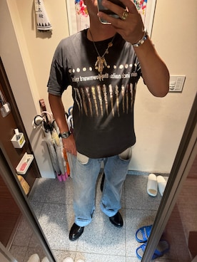 「HERMES（エルメス）のアイテム（ブレスレット）」を使った、しゅうさん（メンズ・178cm）の秋コーディネート