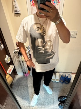 「HERMES（エルメス）のアイテム（ブレスレット）」を使った、しゅうさん（メンズ・178cm）の秋コーディネート