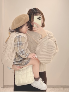 「アイテム（その他トップス）」を使った、chihiroさん（レディース・156cm・20代）の冬コーディネート