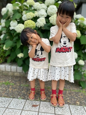 「Salt-Water（ソルトウォーター）のアイテム」を使った、funky fruitsさん（キッズ・100cm）の夏コーディネート