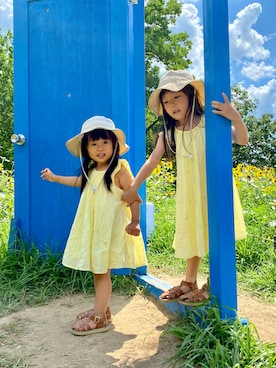 「Salt-Water（ソルトウォーター）のアイテム」を使った、funky fruitsさん（キッズ・110cm）の夏コーディネート