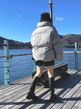 「FEKETE（フェケテ）のアイテム（ジャケット/アウター）」を使った、mun___98さん（レディース・159cm）の秋コーディネート
