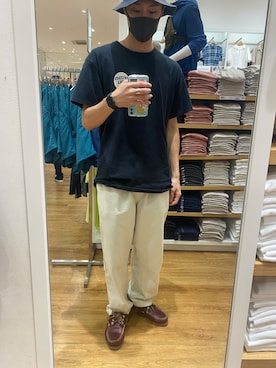 「ごきげんウィーク」｜「アイテム（モカシン/デッキシューズ）」を使った、shunさん（メンズ・176cm）の春コーディネート