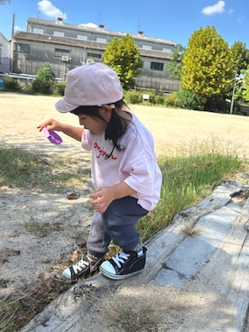 「アイテム（パンツ）」を使った、eさん（キッズ・80cm）の秋コーディネート