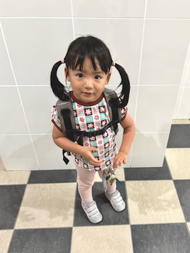 「p.premier（ピードットプルミエ）のアイテム」を使った、eさん（キッズ・90cm）の夏コーディネート