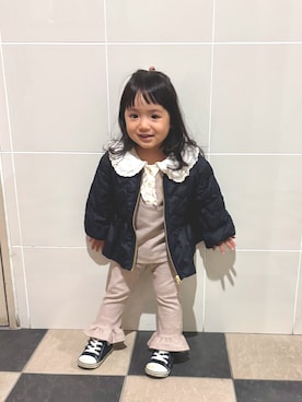 eさん（キッズ・80cm）の秋コーディネート