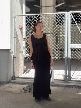 「KBF（ケイビーエフ）のアイテム（タンクトップ）」を使った、yukiさん（レディース・155cm）の秋コーディネート