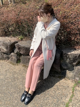 「titivate（ティティベイト）のアイテム（セットアップ）」を使った、yukiさん（レディース・155cm）の春コーディネート