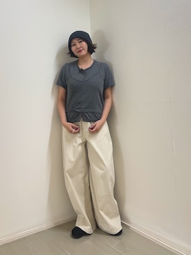 「KBF（ケイビーエフ）のアイテム（帽子）」を使った、yukiさん（レディース・155cm）の春コーディネート